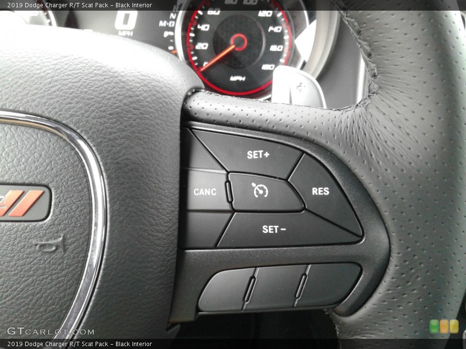 Black Interior Steering Wheel for the 2019 Dodge Charger R/T Scat Pack #131989911
