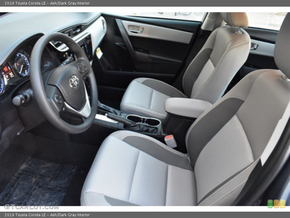 Ash/Dark Gray Interior Front Seat for the 2019 Toyota Corolla LE #131993409