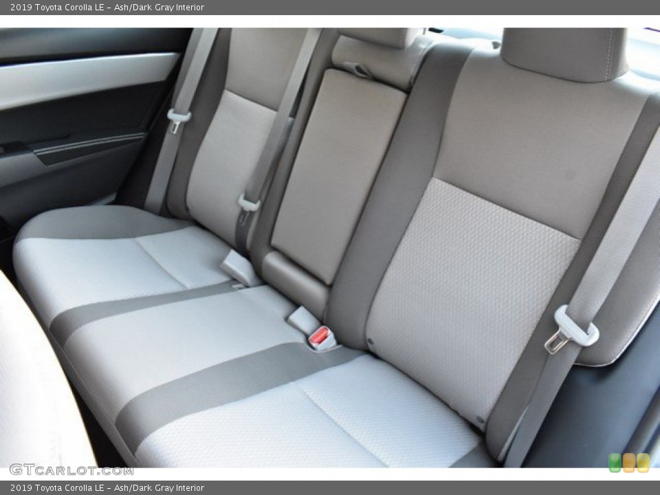 Ash/Dark Gray Interior Rear Seat for the 2019 Toyota Corolla LE #131993562