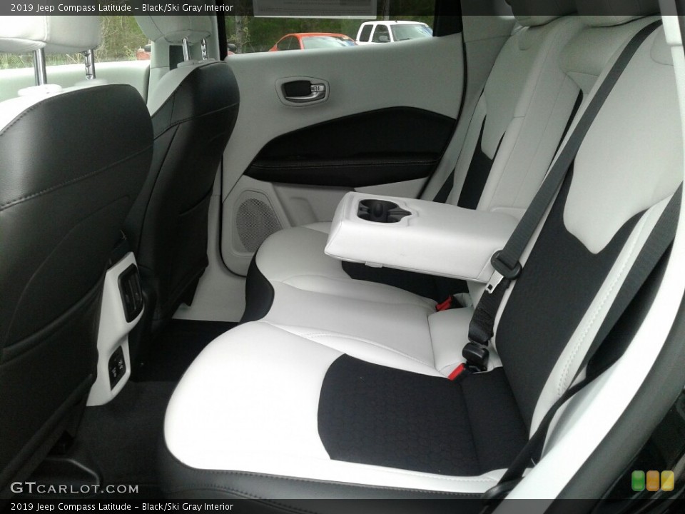 Black/Ski Gray Interior Rear Seat for the 2019 Jeep Compass Latitude #131999501