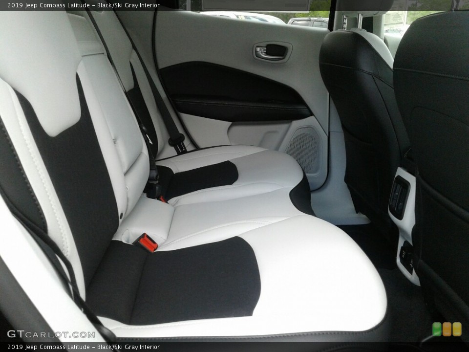 Black/Ski Gray Interior Rear Seat for the 2019 Jeep Compass Latitude #131999534