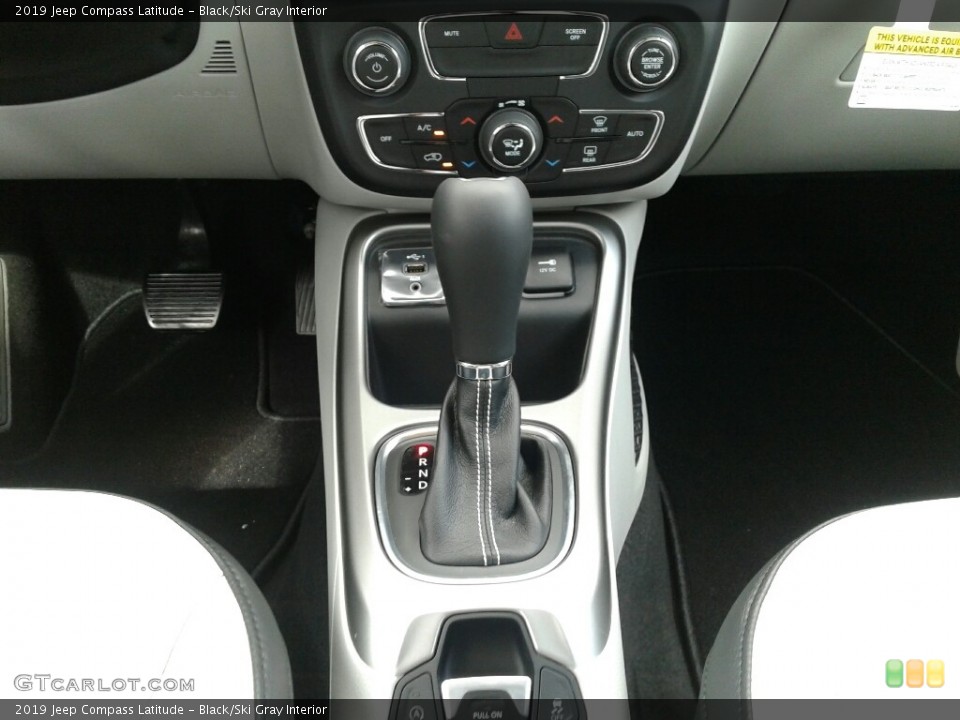 Black/Ski Gray Interior Transmission for the 2019 Jeep Compass Latitude #131999699