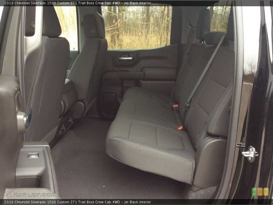 Jet Black Interior Rear Seat for the 2019 Chevrolet Silverado 1500 Custom Z71 Trail Boss Crew Cab 4WD #132004169