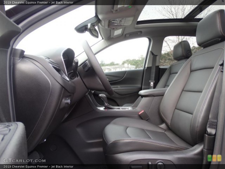Jet Black Interior Front Seat for the 2019 Chevrolet Equinox Premier #132007241