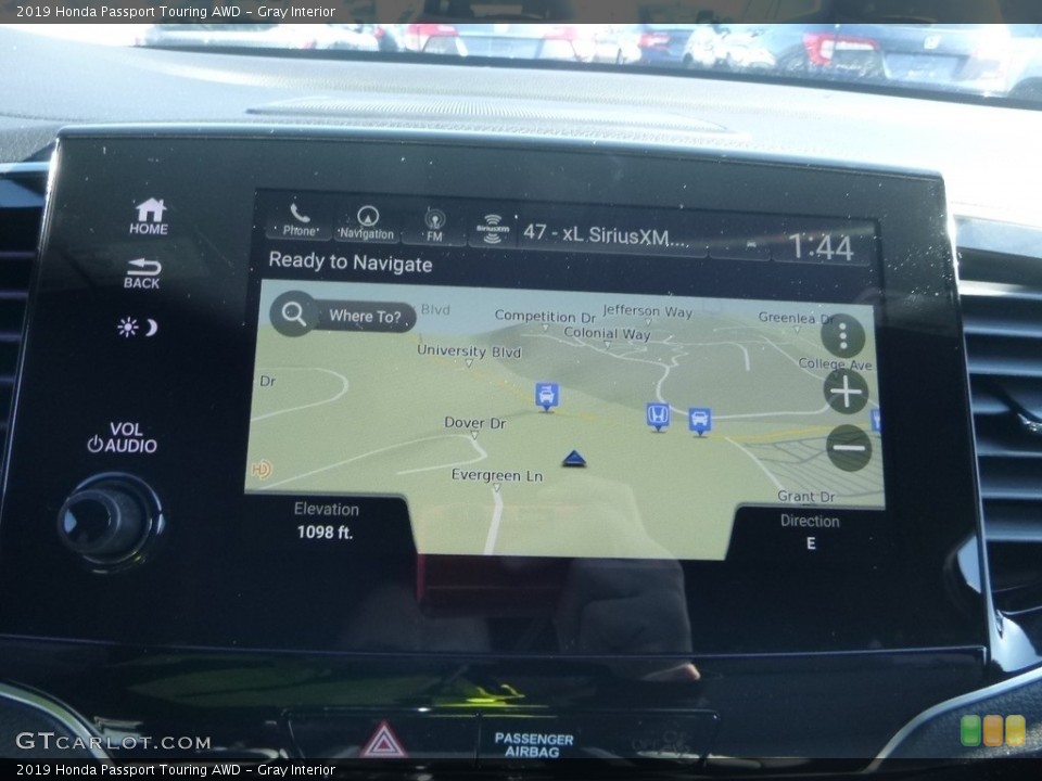 Gray Interior Navigation for the 2019 Honda Passport Touring AWD #132014776