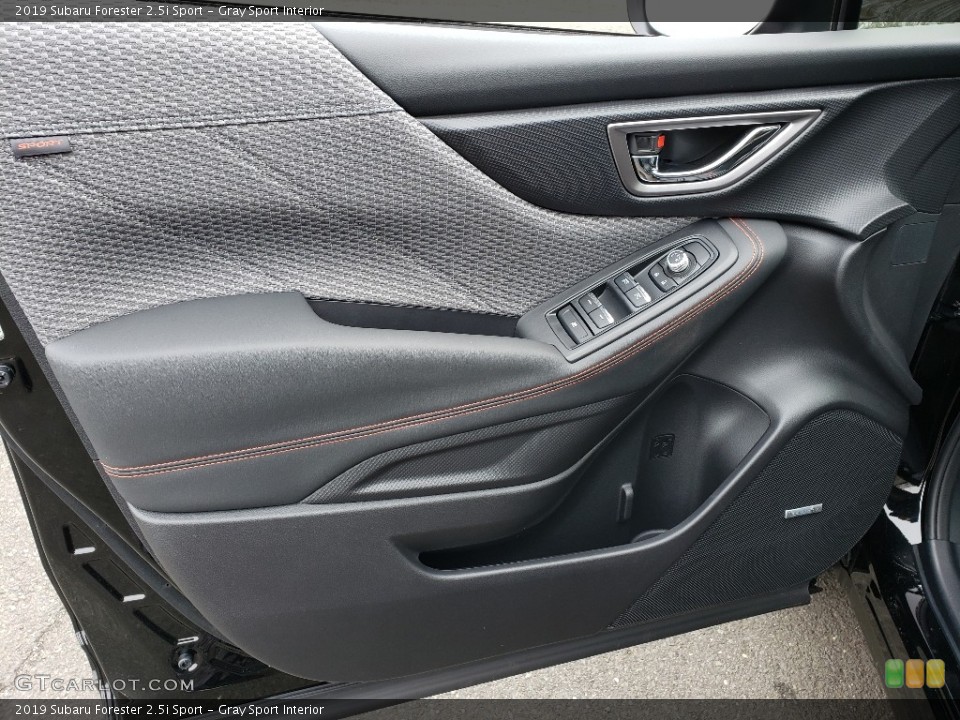 Gray Sport Interior Door Panel for the 2019 Subaru Forester 2.5i Sport #132040683