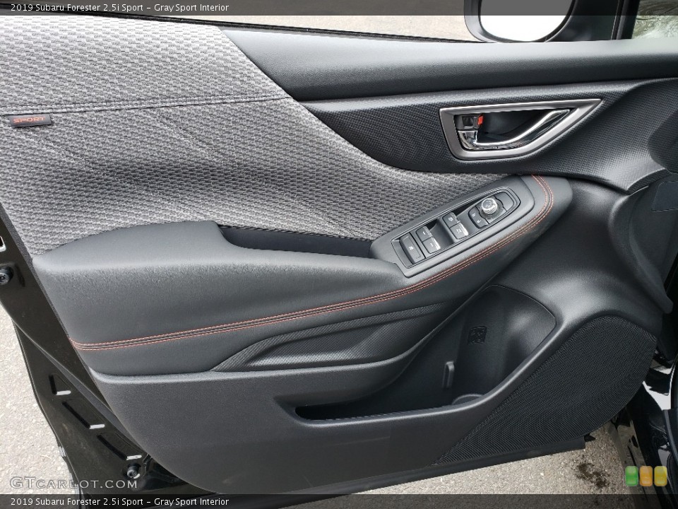 Gray Sport Interior Door Panel for the 2019 Subaru Forester 2.5i Sport #132041796