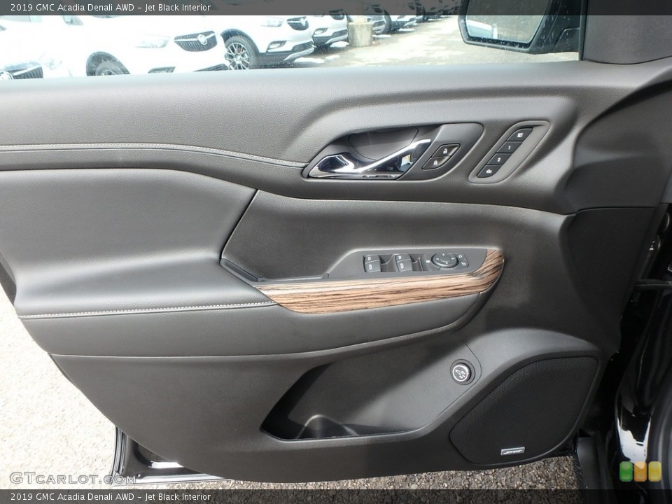 Jet Black Interior Door Panel for the 2019 GMC Acadia Denali AWD #132042852