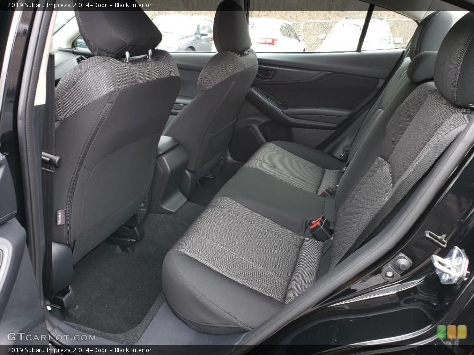 Black Interior Rear Seat for the 2019 Subaru Impreza 2.0i 4-Door #132043137