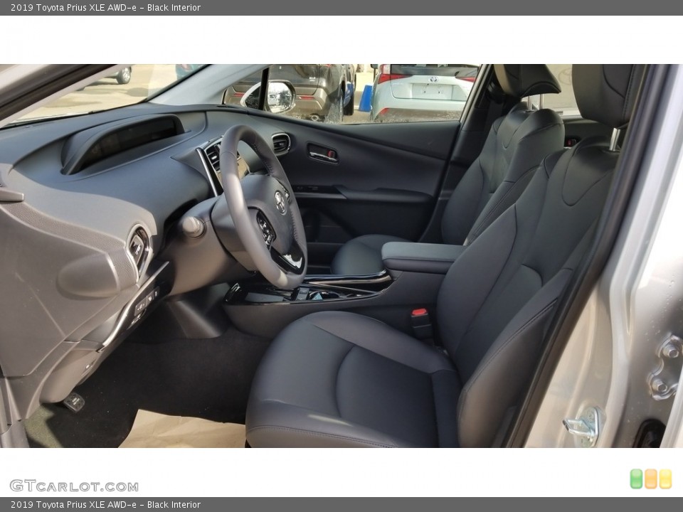 Black Interior Front Seat for the 2019 Toyota Prius XLE AWD-e #132043194