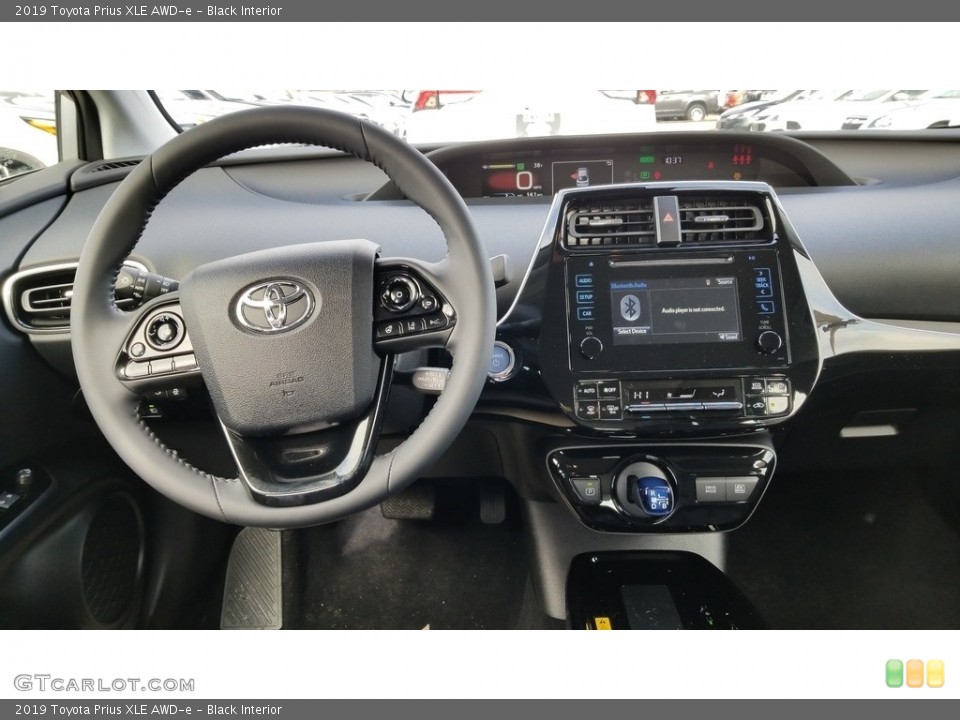 Black Interior Dashboard for the 2019 Toyota Prius XLE AWD-e #132043218