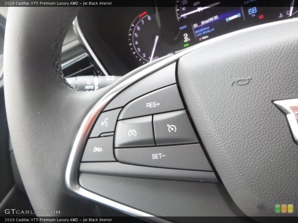 Jet Black Interior Steering Wheel for the 2019 Cadillac XT5 Premium Luxury AWD #132043257
