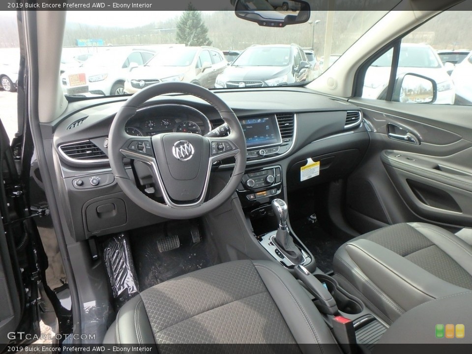 Ebony Interior Photo for the 2019 Buick Encore Preferred AWD #132044079