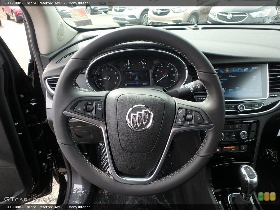 Ebony Interior Steering Wheel for the 2019 Buick Encore Preferred AWD #132044262