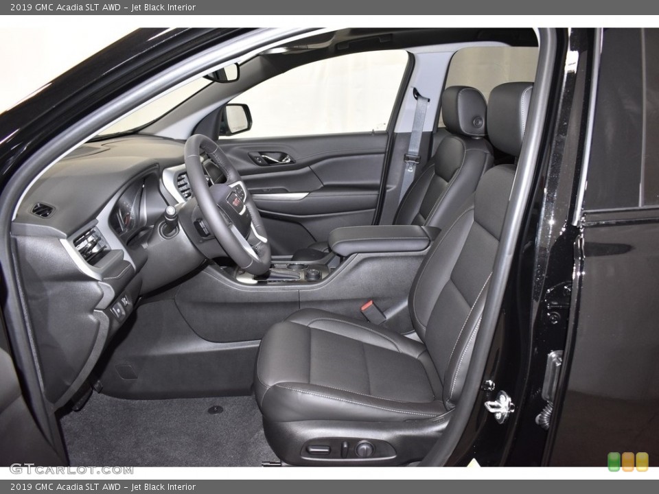 Jet Black Interior Front Seat for the 2019 GMC Acadia SLT AWD #132051774