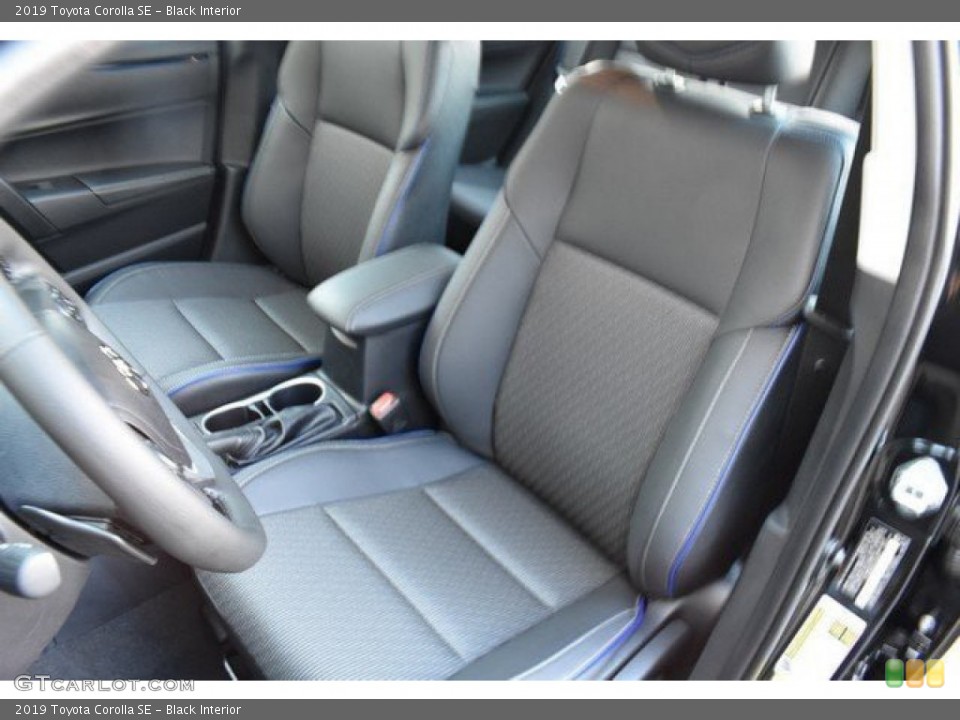 Black Interior Front Seat for the 2019 Toyota Corolla SE #132053376