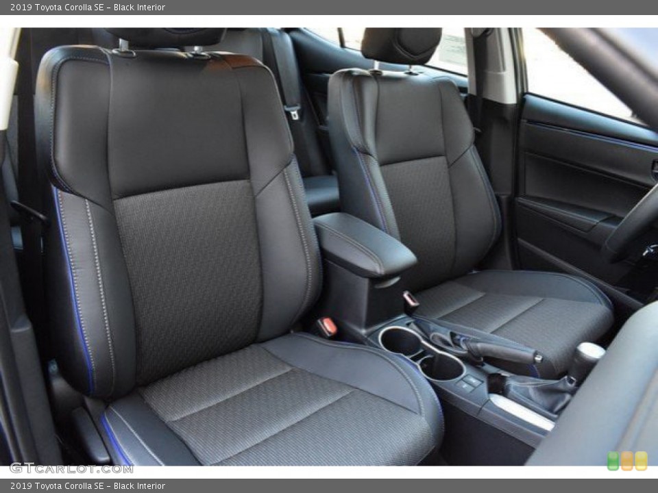 Black Interior Front Seat for the 2019 Toyota Corolla SE #132053511