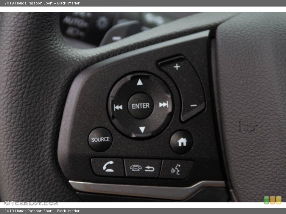Black Interior Steering Wheel for the 2019 Honda Passport Sport #132053523