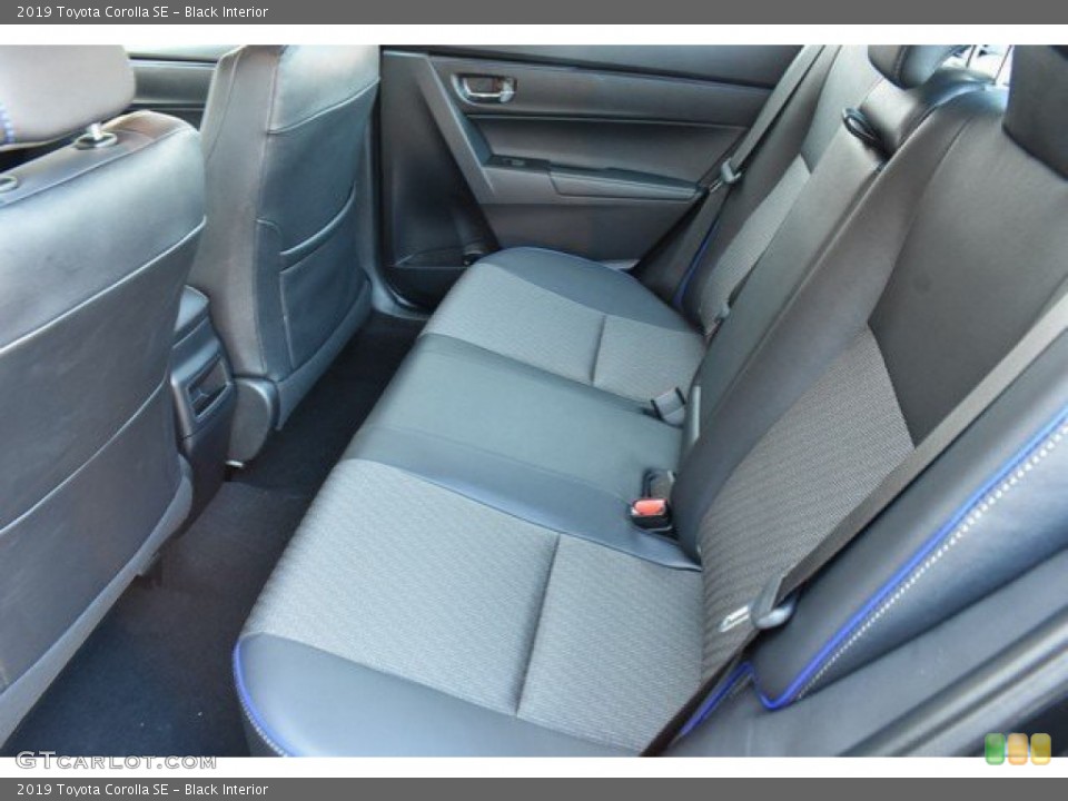 Black Interior Rear Seat for the 2019 Toyota Corolla SE #132053571