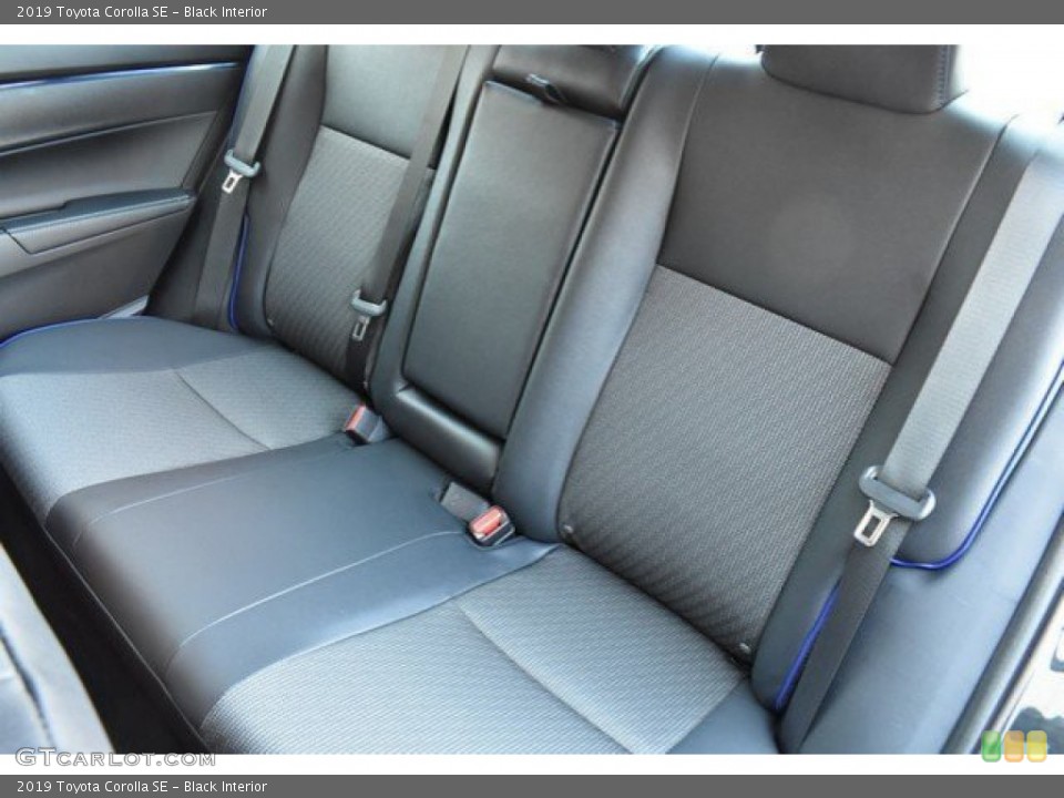 Black Interior Rear Seat for the 2019 Toyota Corolla SE #132053604