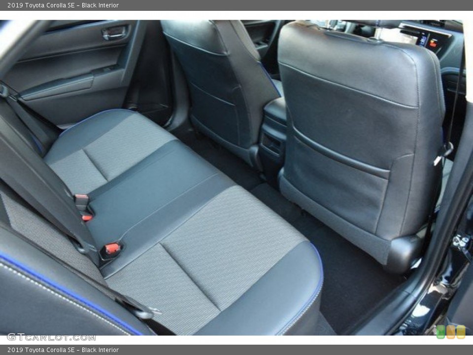 Black Interior Rear Seat for the 2019 Toyota Corolla SE #132053640