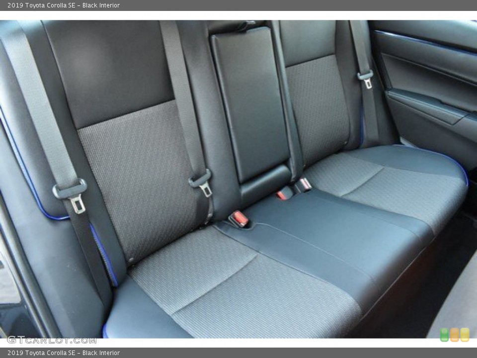 Black Interior Rear Seat for the 2019 Toyota Corolla SE #132053694