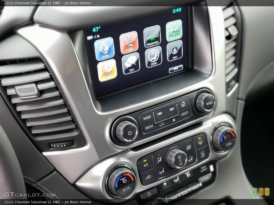 Jet Black Interior Controls for the 2019 Chevrolet Suburban LS 4WD #132055821