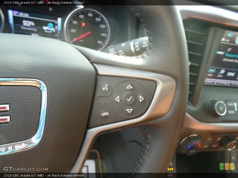 Jet Black/Kalahari Interior Steering Wheel for the 2019 GMC Acadia SLT AWD #132056436