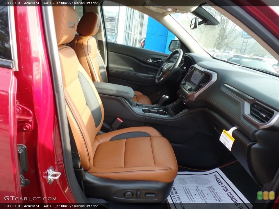 Jet Black/Kalahari Interior Front Seat for the 2019 GMC Acadia SLT AWD #132057177