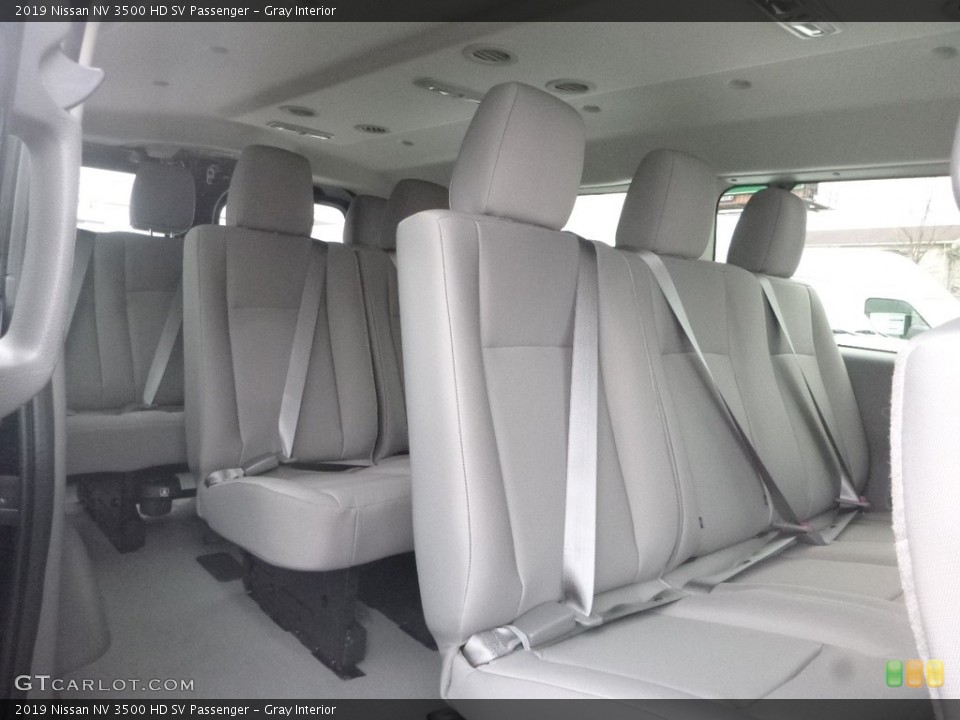 Gray Interior Rear Seat for the 2019 Nissan NV 3500 HD SV Passenger #132057195