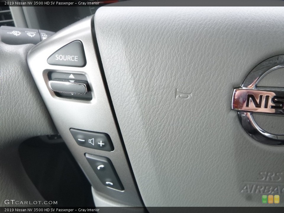 Gray Interior Steering Wheel for the 2019 Nissan NV 3500 HD SV Passenger #132057498