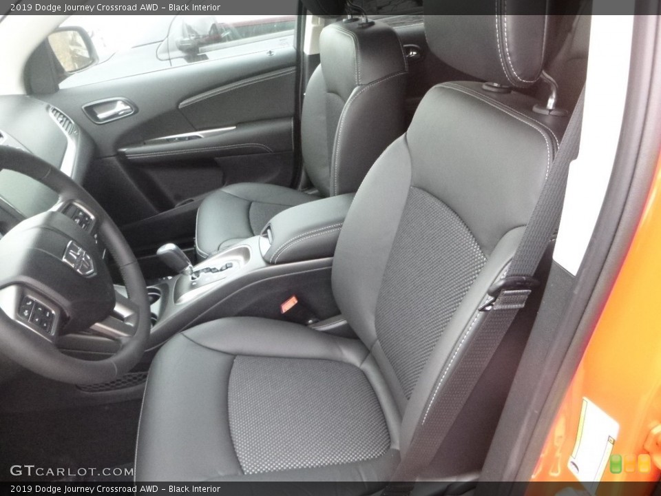 Black Interior Front Seat for the 2019 Dodge Journey Crossroad AWD #132061686