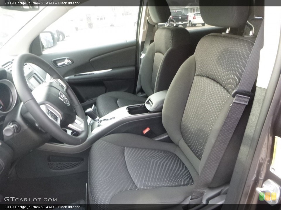 Black Interior Front Seat for the 2019 Dodge Journey SE AWD #132063483