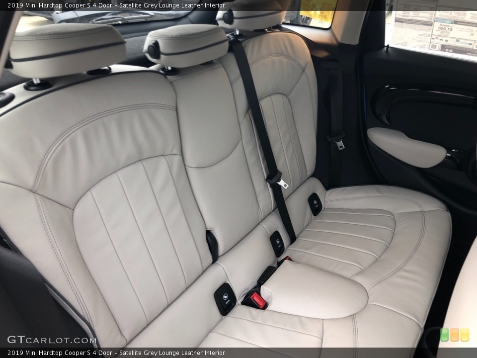 Satellite Grey Lounge Leather Interior Rear Seat for the 2019 Mini Hardtop Cooper S 4 Door #132068665