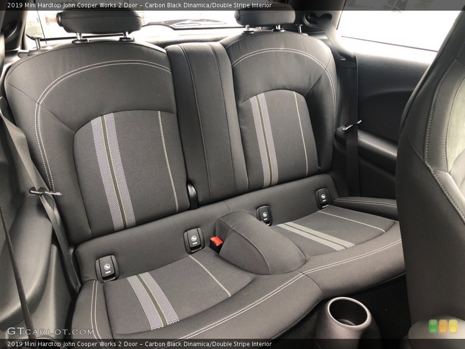 Carbon Black Dinamica/Double Stripe 2019 Mini Hardtop Interiors