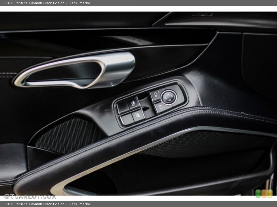 Black Interior Controls for the 2016 Porsche Cayman Black Edition #132071131