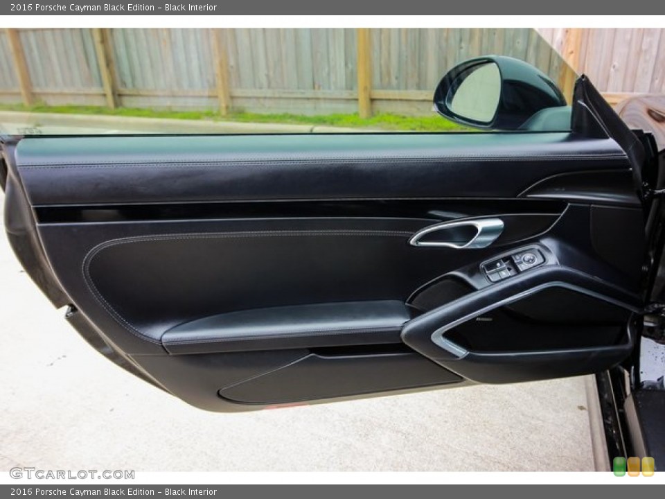 Black Interior Door Panel for the 2016 Porsche Cayman Black Edition #132071143