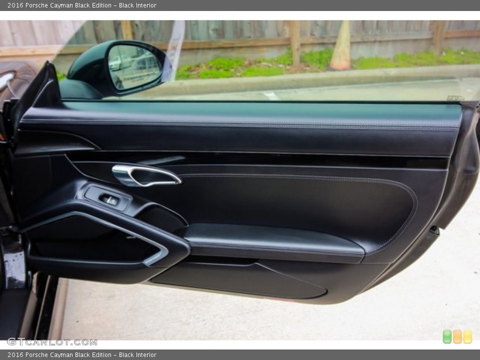 Black Interior Door Panel for the 2016 Porsche Cayman Black Edition #132071167