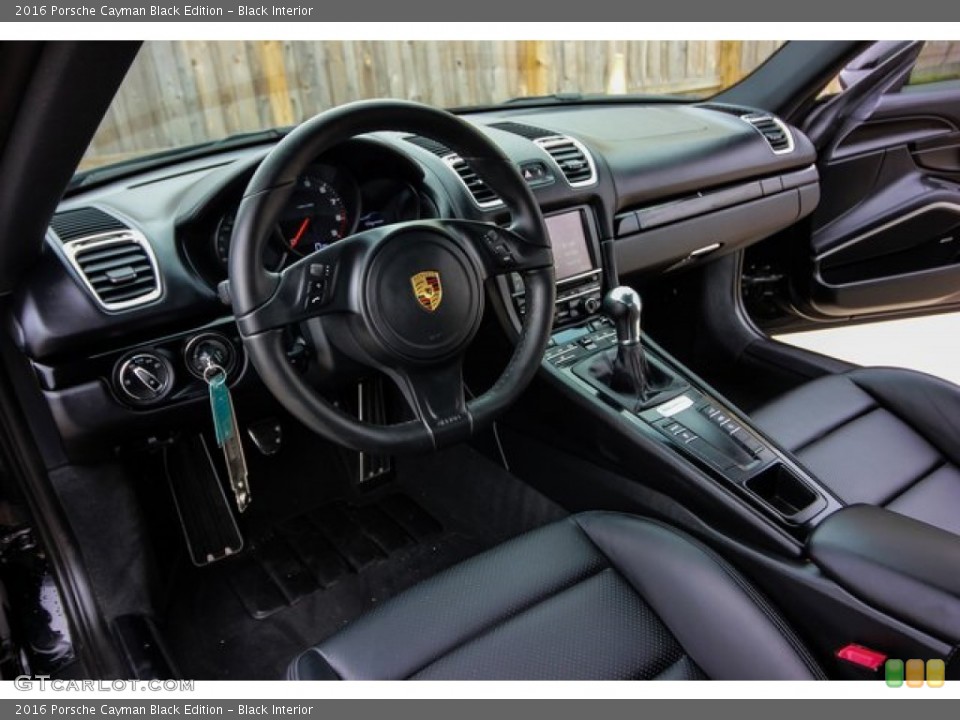 Black Interior Dashboard for the 2016 Porsche Cayman Black Edition #132071194
