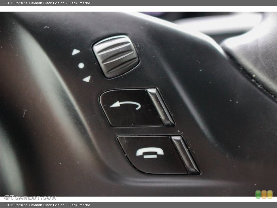 Black Interior Controls for the 2016 Porsche Cayman Black Edition #132071245