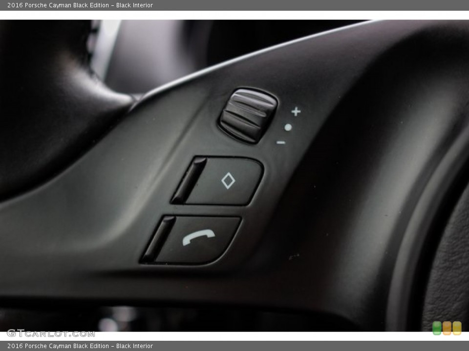 Black Interior Controls for the 2016 Porsche Cayman Black Edition #132071248