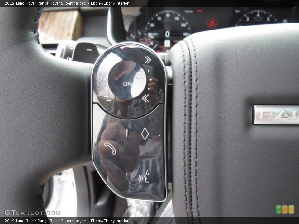 Ebony/Ebony Interior Steering Wheel for the 2019 Land Rover Range Rover Supercharged #132077706