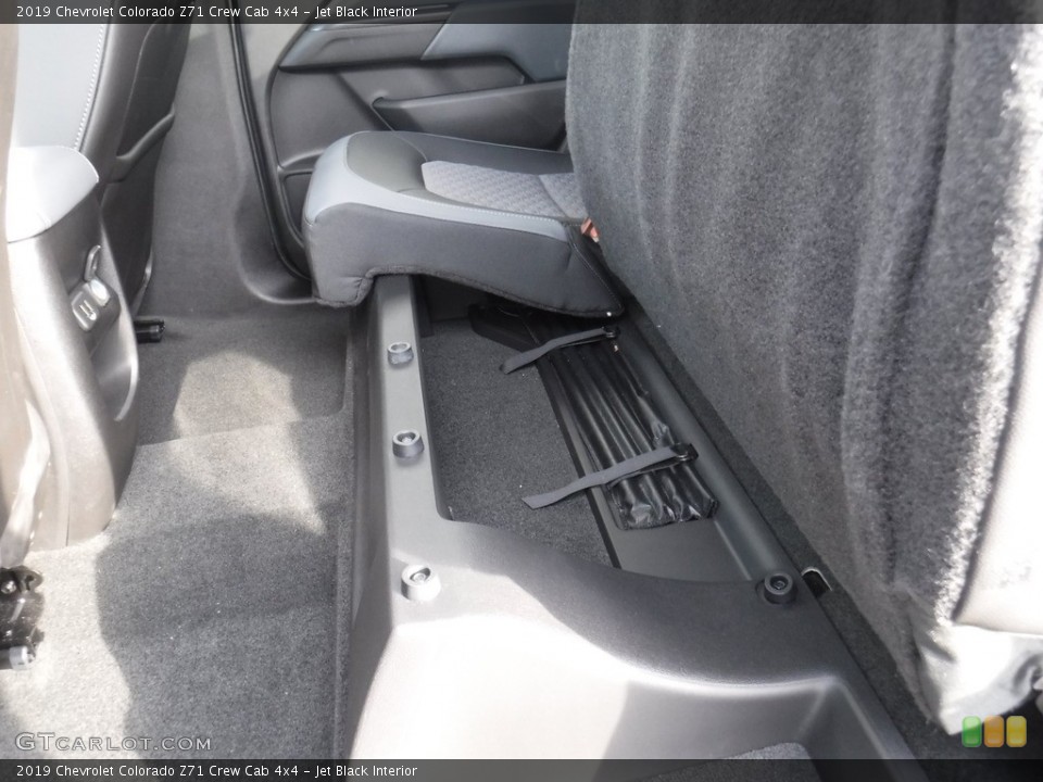 Jet Black Interior Rear Seat for the 2019 Chevrolet Colorado Z71 Crew Cab 4x4 #132095856