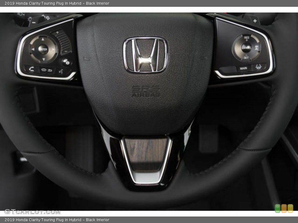 Black Interior Steering Wheel for the 2019 Honda Clarity Touring Plug In Hybrid #132096714