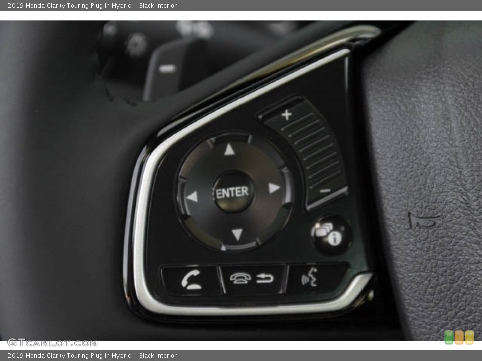 Black Interior Steering Wheel for the 2019 Honda Clarity Touring Plug In Hybrid #132096723