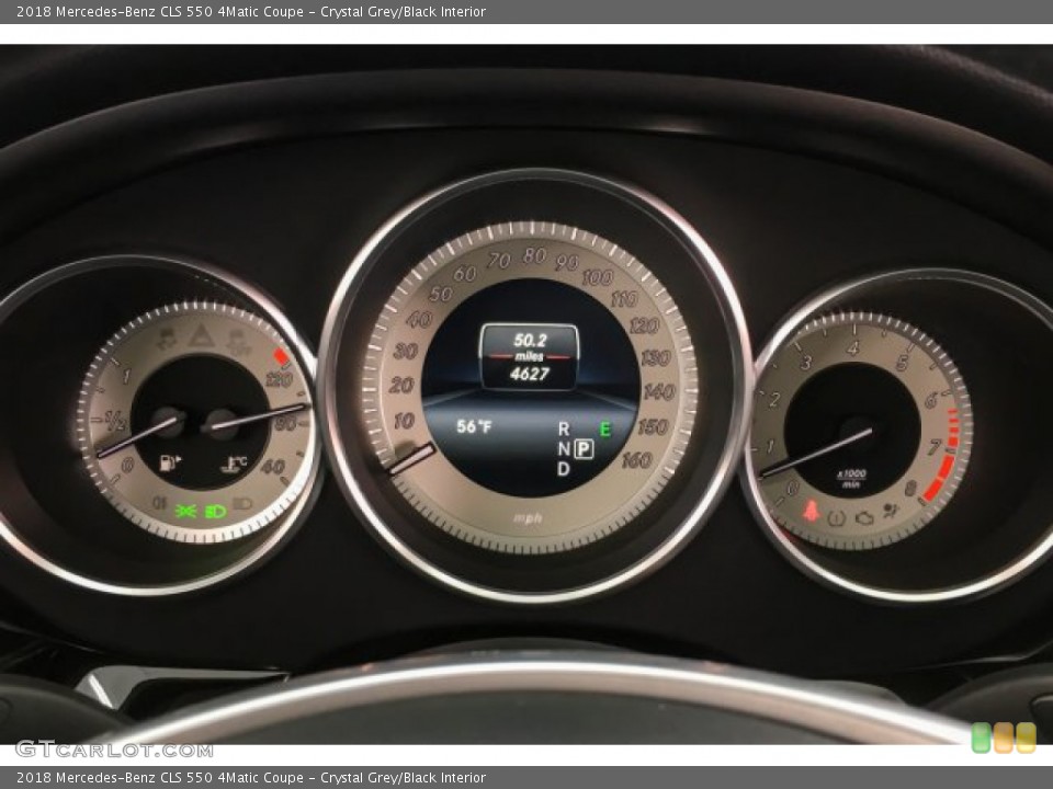 Crystal Grey/Black Interior Gauges for the 2018 Mercedes-Benz CLS 550 4Matic Coupe #132102720