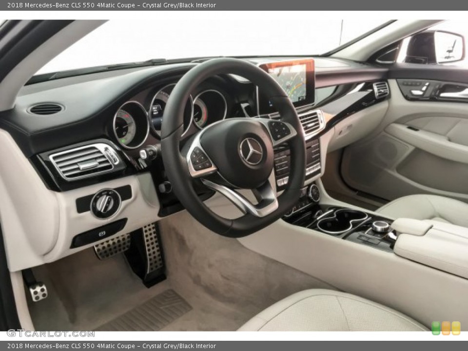 Crystal Grey/Black Interior Dashboard for the 2018 Mercedes-Benz CLS 550 4Matic Coupe #132102759