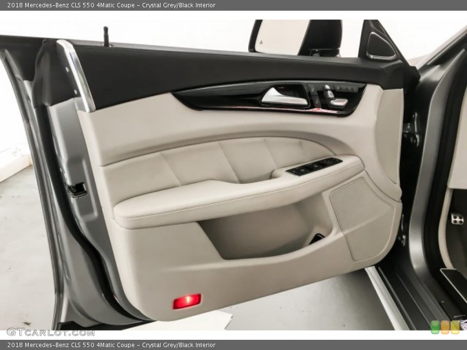 Crystal Grey/Black Interior Door Panel for the 2018 Mercedes-Benz CLS 550 4Matic Coupe #132102813