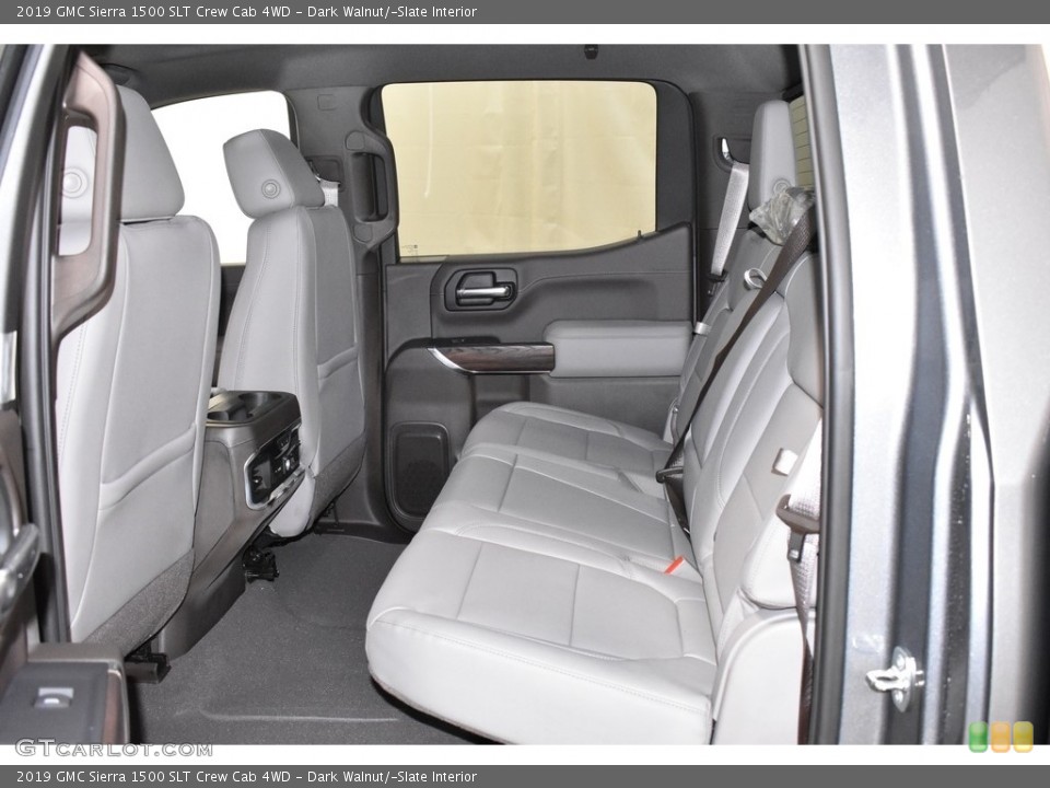 Dark Walnut/­Slate Interior Rear Seat for the 2019 GMC Sierra 1500 SLT Crew Cab 4WD #132104097