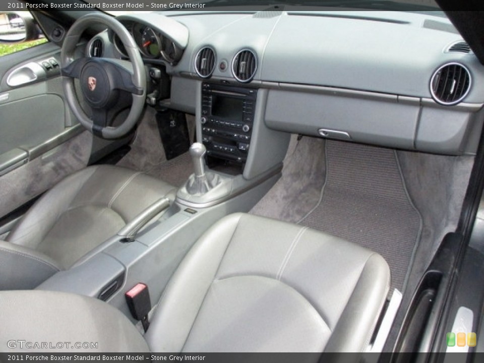 Stone Grey 2011 Porsche Boxster Interiors